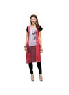 Pink Colour VT Printed Casual Wear Heavy Rayon Kurtis VT2369